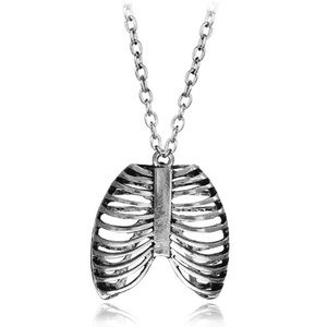 Vintage Anatomy Rib Cage Necklace